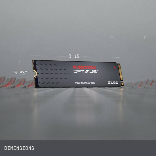 Sandisk Optimus 5100 1TB NVMe SSD, PCIe 4.0, M.2 2280